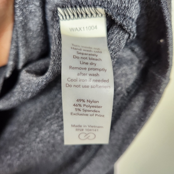 Calia Carrie Underwood Velvet Detail Long Sleeve Top Shirt Sz S Limited Edition - Picture 4 of 5